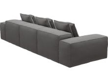 Riley California Slate Modular Sofa - 3 Seater color California Slate