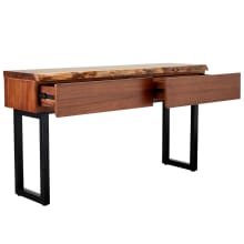 Croft Australian Blackwood Console Table - 2 Drawer color Blackwood
