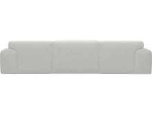 Copenhagen Noa Fog Chaise Sofa - 3 Seater color Noa Fog