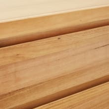 Clemence Bedside Table - 2 Drawer color Messmate