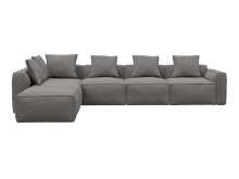 Riley Apt California Slate Sofa - 6 Seater LAF Terminal color California Slate