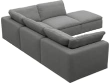 Cloud Deep Maya Flint Modular Sofa - 5 Piece color Maya Flint