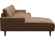 Dane Tribute Chestnut Chaise Sofa - 3 Seater color Tribute Chestnut