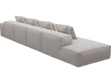 Riley Avon Mineral Modular Sofa - 1x Arm, 3x Armless, 1x Left Terminal color Avon Mineral