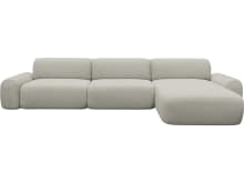 Beckett California Ivory Chaise Sofa - 3 Seater color California Ivory
