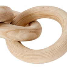 Chain Wooden Sculpture color Natural