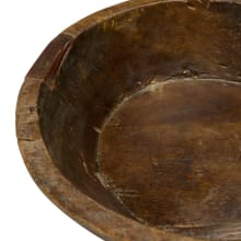 Bharat Wooden Bowl Small - 47cm x 47cm x 10cm color Natural