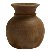 Bharat Wooden Pot - 26cm x 26cm x 23cm color Natural