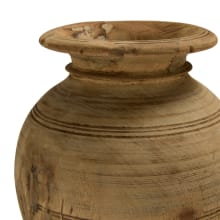 Bharat Wooden Pot - 26cm x 26cm x 23cm color Natural