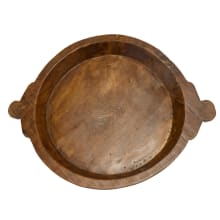 Bharat Wooden Tray - 49cm x 36cm x 4cm color Natural