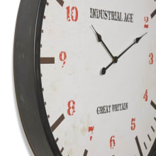 Station Wall Clock Black - 90cm x 6cm color Black