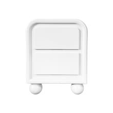 Lola Bedside Table White - 2 Drawer color White