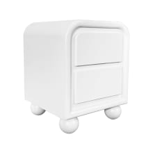 Lola Bedside Table White - 2 Drawer color White