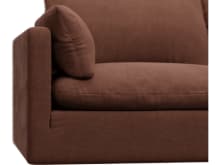 Willow Muse Rust Corner Sofa - 4 Seater RAF Terminal color Muse Rust