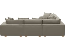 Tully Plaza Natural Modular Sofa - 5 Piece color Plaza Natural