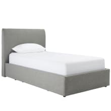 Forbes Right Drawer Storage Bed Solana Silver color Silver