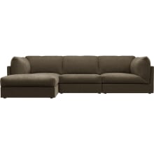 Finley Tribute Walnut Modular Sofa - 3 Seater and Ottoman color Tribute Walnut