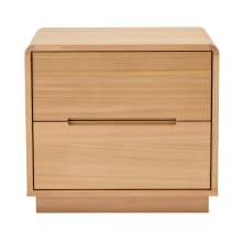 Chloe Bedside Table - 2 Drawer color Natural