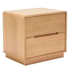 Chloe Bedside Table - 2 Drawer color Natural