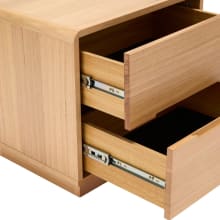 Chloe Bedside Table - 2 Drawer color Natural