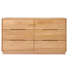 Chloe Dresser - 6 Drawer color Natural