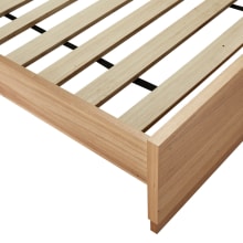 Clemence Plain Headboard Kids Bed color Natural