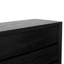 Morgan Oak Dresser Black - 6 Drawer color Black