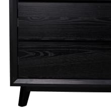 Morgan Oak Dresser Black - 6 Drawer color Black