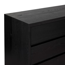 Morgan Oak Dresser Black - 6 Drawer color Black