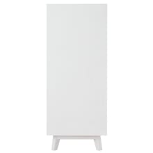 Morgan Oak Tallboy White - 4 Drawer color White