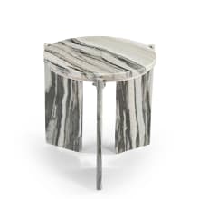 Capello Panda White Marble Side Table color White/Black