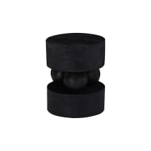 Tuma Occasional Mango Wood Stool Black color Black