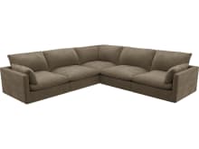 Willow Tribute Walnut Corner Sofa - 5 Seater color Tribute Walnut