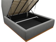 Haven Dark Gas Lift Bed Maya Flint color Maya Flint