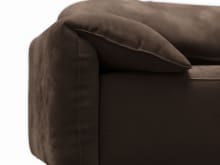 Clarence Muse Chocolate Sofa - 4 Seater color Muse Chocolate