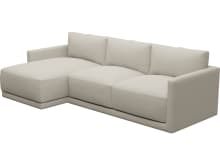 Haven Apt Isla Sea Pearl Chaise Sofa color Isla Sea Pearl