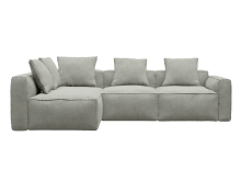 Riley Apt Toorak Pebble Corner Sofa - 4 Seater LAF Terminal color Toorak Pebble