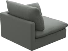 Willow Tribute Storm 1 Seat Right Arm Facing Sofa Module color Tribute Storm
