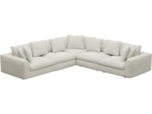 Tully Boucle Ivory Modular Sofa - 5 Piece color Boucle Ivory