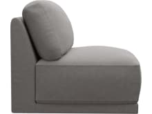 Emily Armless Chair Module View Steel color View Steel