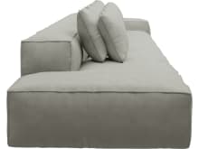 Riley Toorak Pebble Modular Sofa - 1x Arm, 4x Armless, 1x Left Terminal color Toorak Pebble