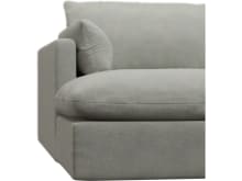 Willow Toorak Pebble Chaise Left Arm Facing Sofa Module color Toorak Pebble