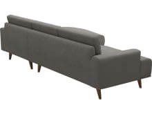 Dane Isla Soft Grey Chaise Sofa - 3 Seater color Isla Soft Grey