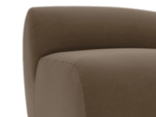 Malmo Blaze Mocha 1 Seat Right Arm Facing Sofa Module color Blaze Mocha