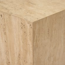 Mars Travertine Side Table 