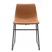 Montana Saddle Dining Chair Rust color Faux Leather Rust