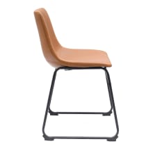 Montana Saddle Dining Chair Rust color Faux Leather Rust