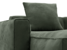 Riley Apt Muse Forest Sofa - 3 Seater and Ottoman color Muse Forest