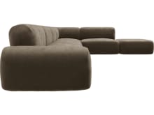 Beckett Tribute Walnut Modular Sofa - 7 Piece color Tribute Walnut