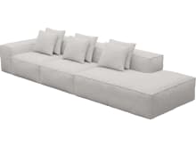 Riley Avon Mineral Modular Sofa - 1x Arm, 2x Armless, 1x Right Terminal color Avon Mineral